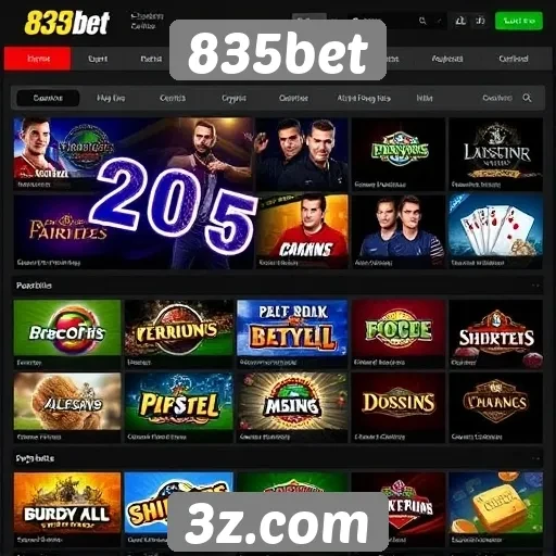 Análise das opções de jogos disponíveis no site 835bet